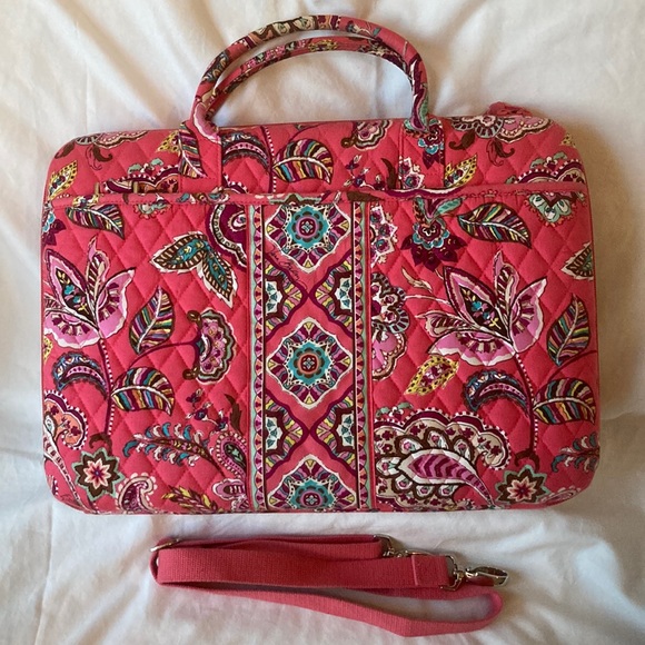 Vera Bradley Handbags - Vera Bradley hard laptop computer bag in Call Me Coral pattern, discontinued